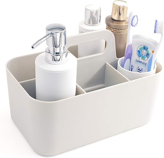 Lib Bathroom Caddy Organizer Portable Plastic Storage Tote Shower