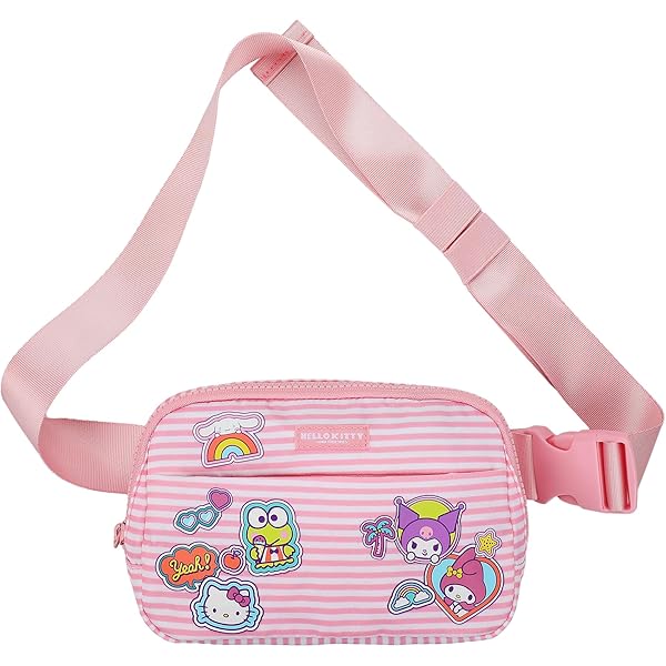 Amazon.com | Hello Kitty Womens Fanny Pack, Plush Waist Bag with Adjustable  Strap, Kawaii Waist Pouch for Phone Money, Cute Gifts for Her (Pink) |  Waist Packs