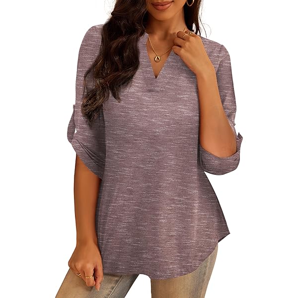 Onque Casual Womens Modern Plus Size Stripe Metal Studded Stretch Knit  Tunic Top Blouse 3/4 Sleeves (1X) at Amazon Women's Clothing store