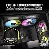 Corsair iCUE LINK RX140 RGB 140mm PWM Fans Dual Pack with Hub view 2