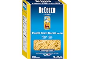 De Cecco Pasta, Fusilli Corti Bucati, 1 Pound (Pack of 5)