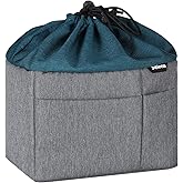 Selens Camera Bag for Backpack, Shockproof DLSR SLR Insert Case Bag, Water Resistant Protection Organizer Inner Bag for SLR DSLR Mirrorless Cameras, Lenses, Cable and Other Photography Gear, Blue-Grey