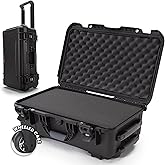 NANUK 935 Hard Case with Cubed Foam – Waterproof Protective Equipment Case with Wheels, 22” x 14” x 9” – Dustproof and Impact Resistant, Airline Carry-On Approved – Black