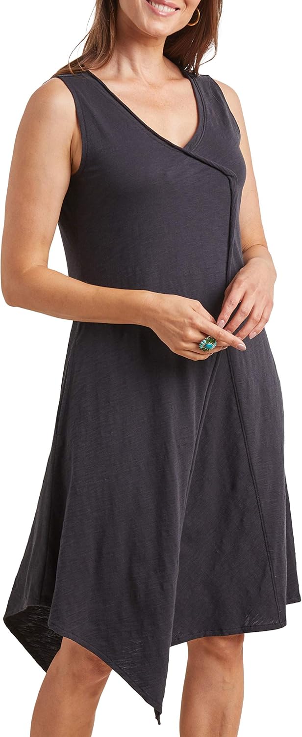 Habitat Clothes Cotton Asymmetrical Tank Dress at Amazon Women’s