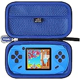 Aproca Case Compatible with Beijue/TaddToy/GREENCREEK 16 Bit Handheld Games, Portable Storage Bag for Accessories -Blue (Case Only)