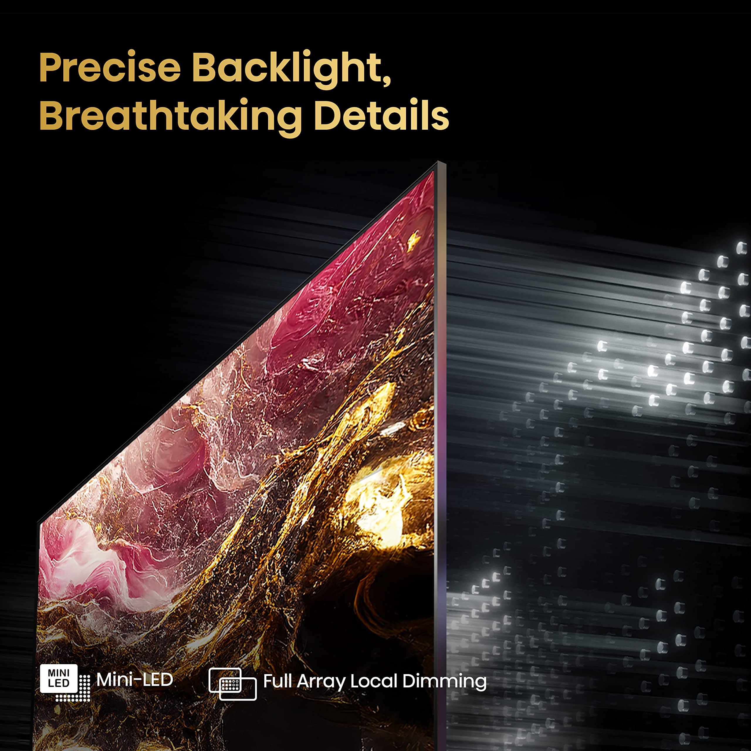 Hisense 55-Inch Class U6 Series Mini-LED ULED 4K UHD Google Smart TV (55U6K) - QLED, Full Array Local Dimming, Dolby Vision IQ，HDR 10+, VRR Game Mode Plus, 240 Motion Rate, Alexa Compatibility