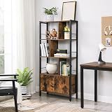 VASAGLE Bookshelf Storage Shelf Large Bookcase with Doors LBC022B01 view 5