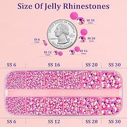 Resin Jelly Rhinestones for Crafting with B7000