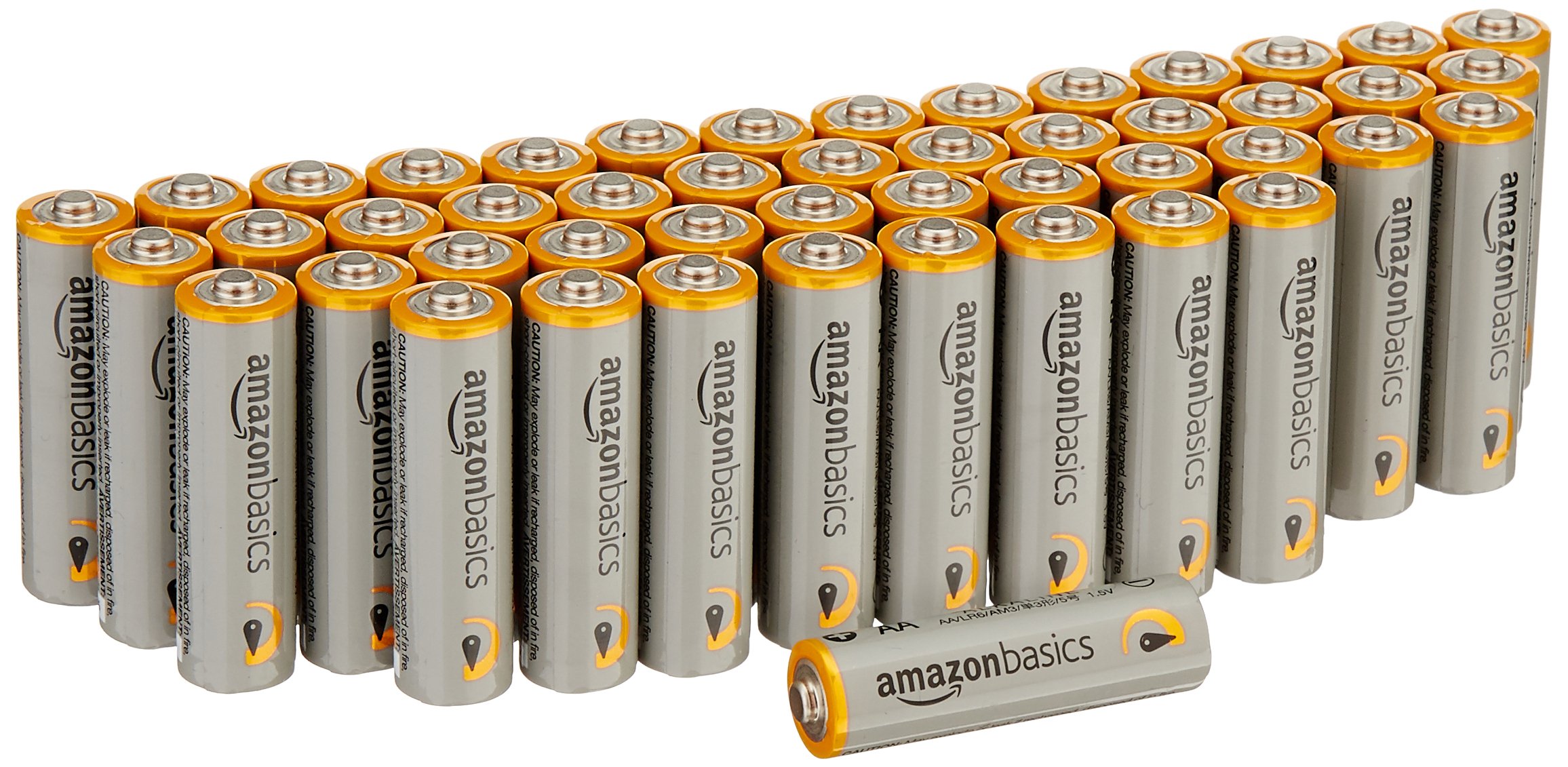 AmazonBasics AA Performance Alkaline Batteries (48 Count) - Packaging May Vary