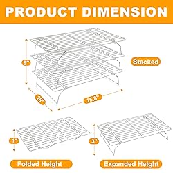 3 Tier Stackable Cooling Rack for Batch Cooling