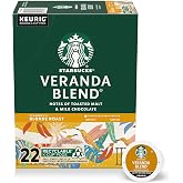 Starbucks K-Cup Coffee Pods, Veranda Blend Blonde Roast, 22 Count | 100% Arabica K-Cup pods for Keurig brewers; Veranda Blend blonde roast; 1 box, 22 pods