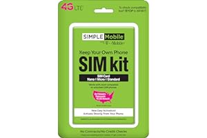 Simple Mobile, Powered by Tmobile, Universal Sim Kit