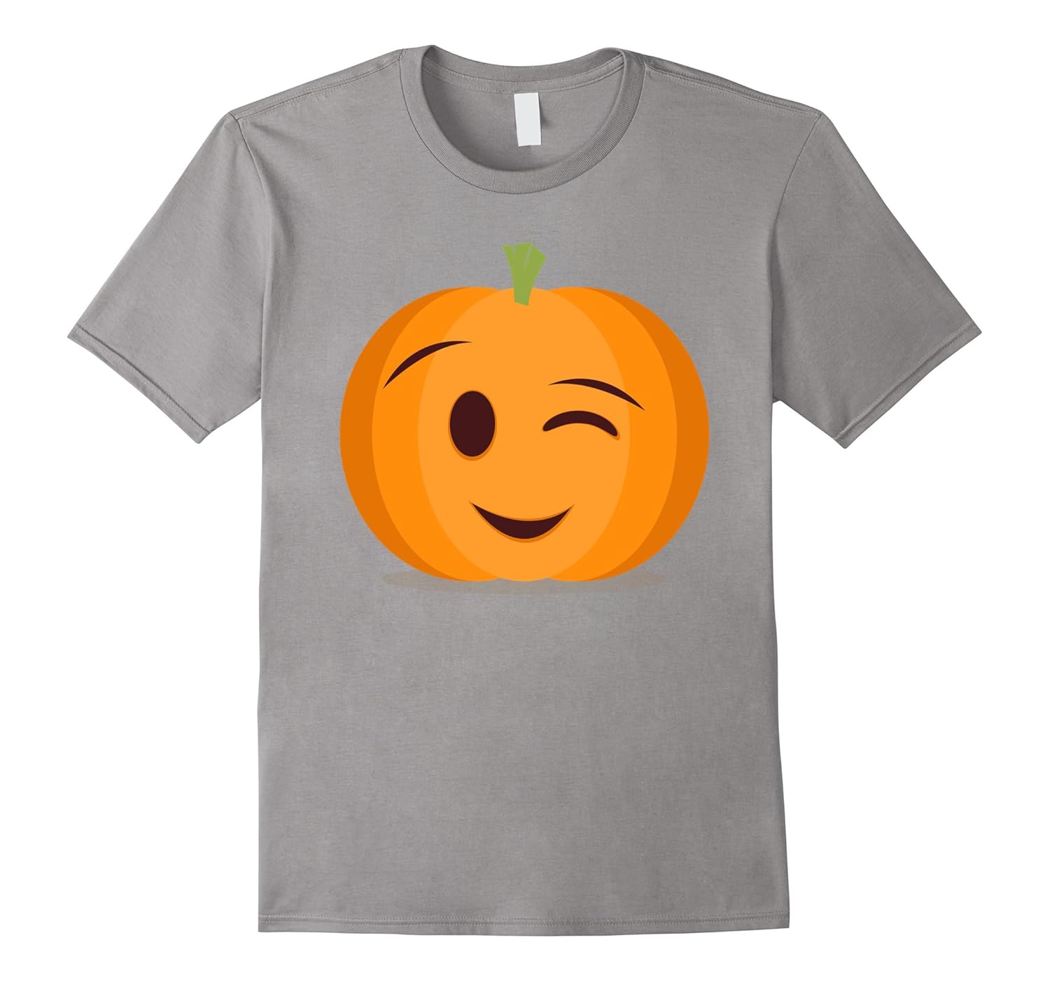 Halloween Winking Emoji Pumpkin T-Shirt, shirt-Rose