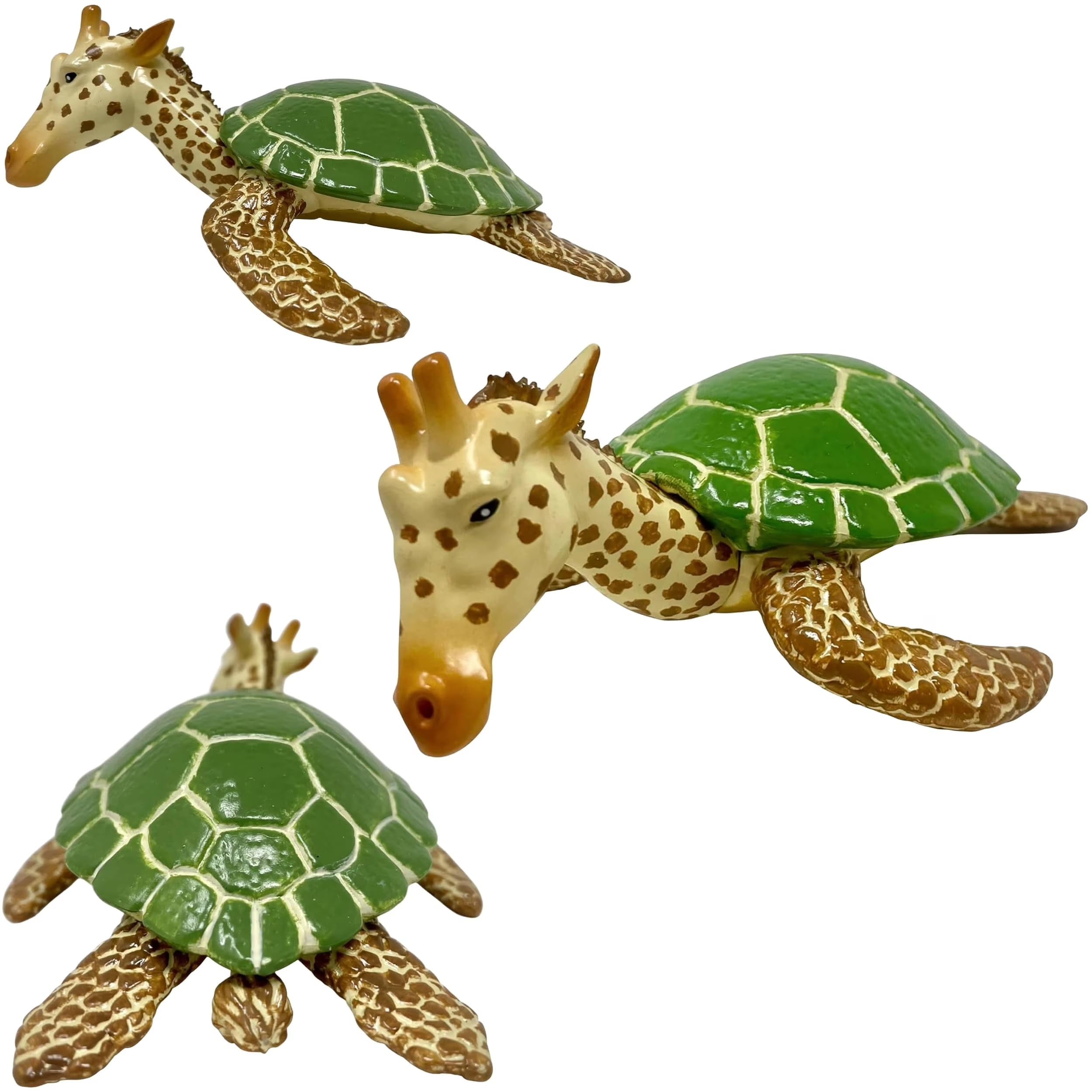Randimals Girtle Hybrid Animal Toy - Giraffe & Turtle - Unique Safari & Farm Animal Mix - Unisex Kids & Kidults Stuffed Toy
