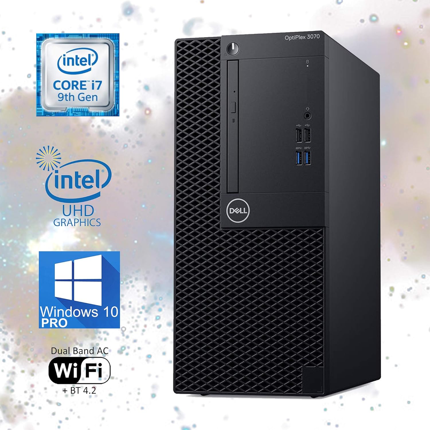 Dell Optiplex 3070 MiniTower Computer, Intel Core i79700T