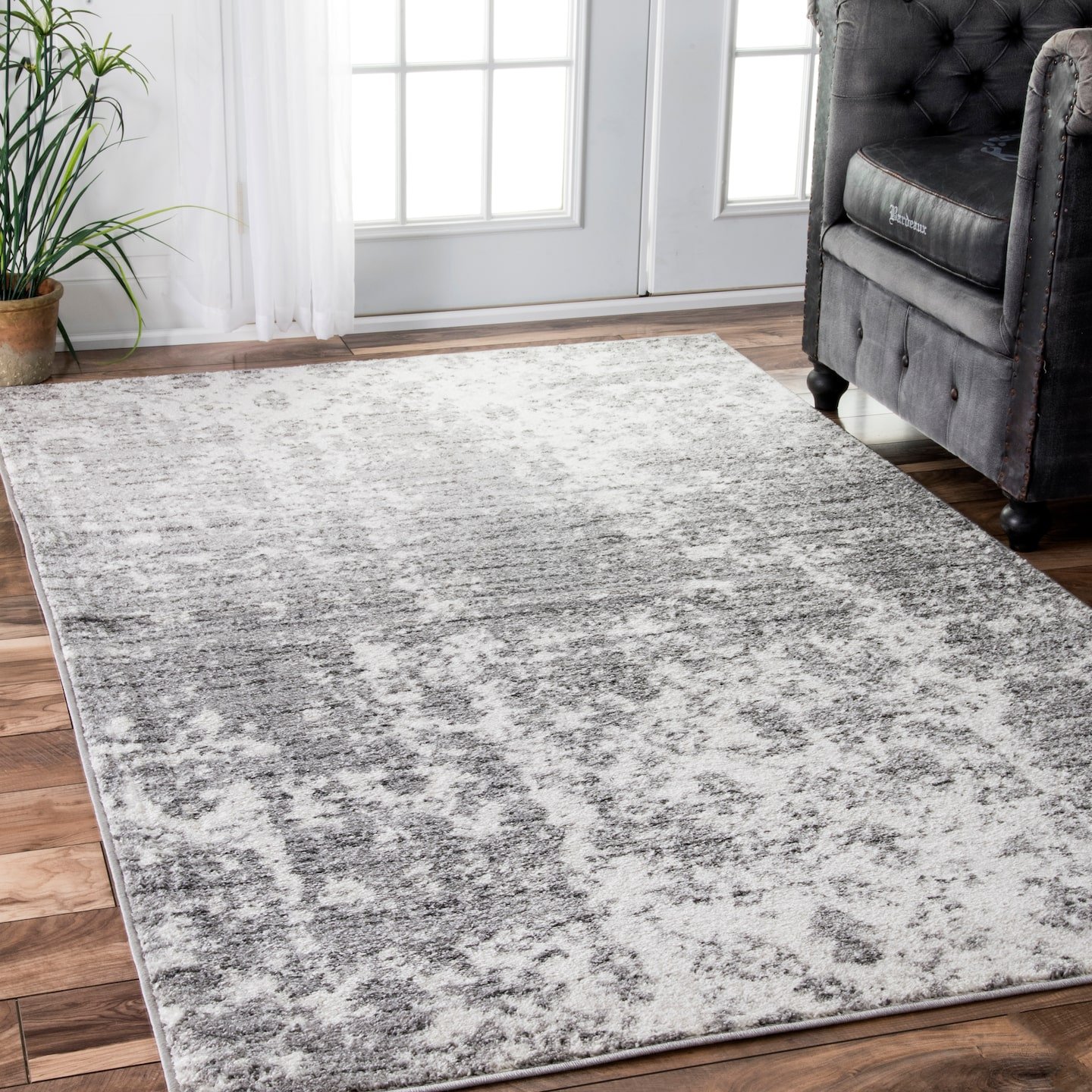 nuLOOM Transitional Mist Shades Area Rugs, 8' 6" x 11' 6", Grey