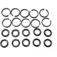 10 sets of 1/2" Impact Wrench Socket Retainer rings with O-ring,Impact Wrench Tool Parts and Accessories，impact friction ring,hog ring,O-ring Square Drive Socket Retainer Ring