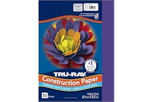 Tru-Ray® Construction Paper, 50% Recycled, 9" x 12", Purple, Pack Of 50