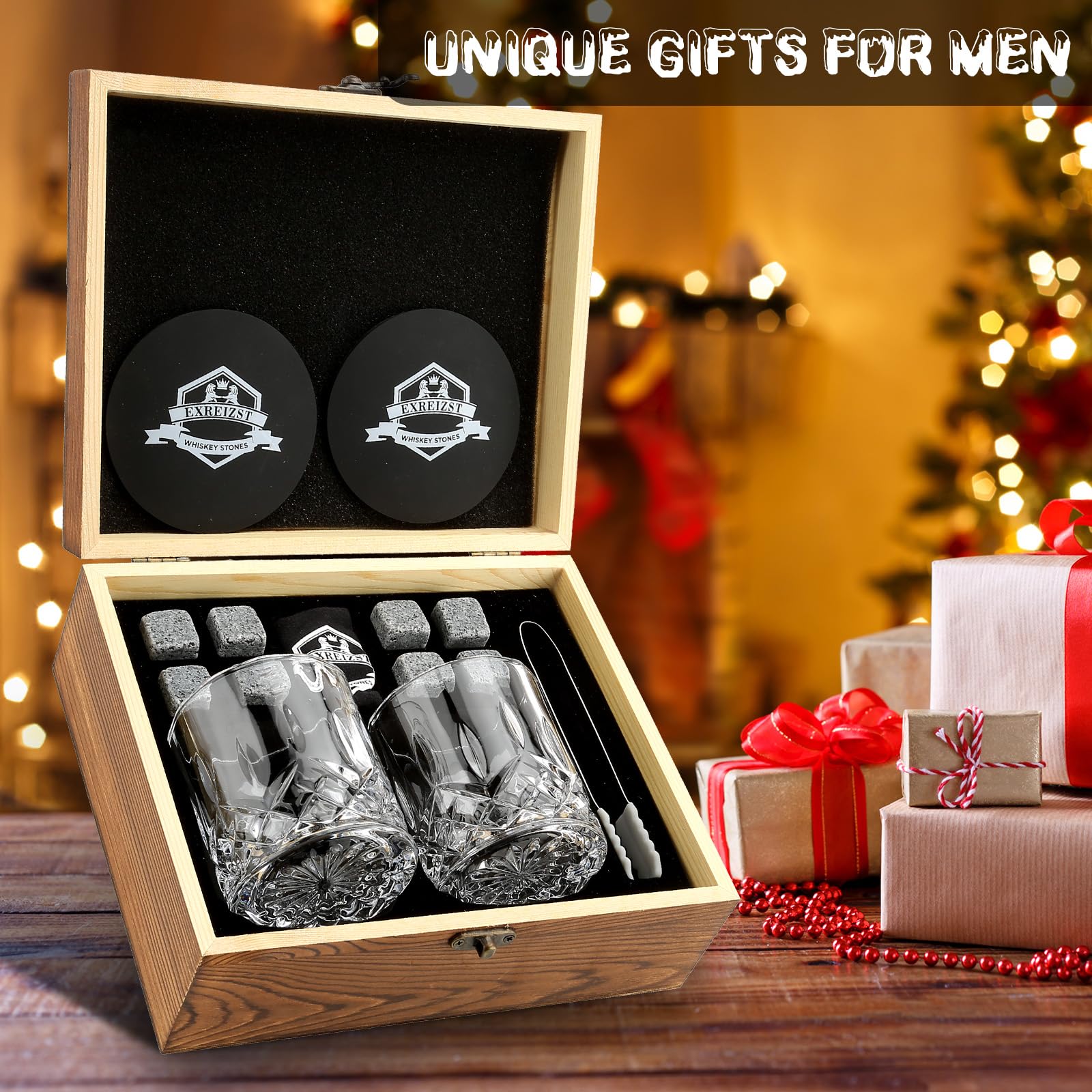 Whiskey Stones Glass Gift Set