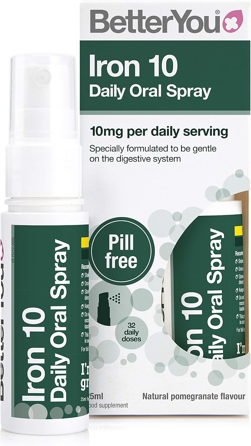 BetterYou Energy Boost Pack: Vitamin B12 + Vitamin DLux4000 + Iron 10 Oral Sprays (3 Pack) - Image 4