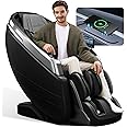 iBooMas 4D Massage Chair, Zero Gravity Massage Chair Full Body with 24 Modes,Automatic Footrest Extension,Sleep Mode,Shoulder Back and Leg Heat,APP Control,Foot Roller,IBM-P03(Black)