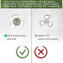 Gemroom 11.25" Microwave Glass Plate Replacement