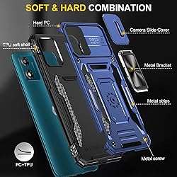 FRLMOOES for Motorola Moto E13 Case with 2 Screen