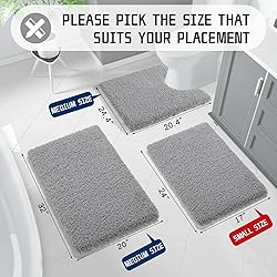 Yimobra Bath Rugs for Bathroom 32x20, Ultra Soft