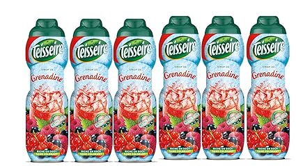 6 Sirup grenadine Teisseire - 6 x 0,75L