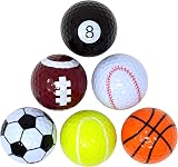 PGA Tour Coloured Golf Balls Set - 6 Designs Novelty Golf Balls Gift view 7