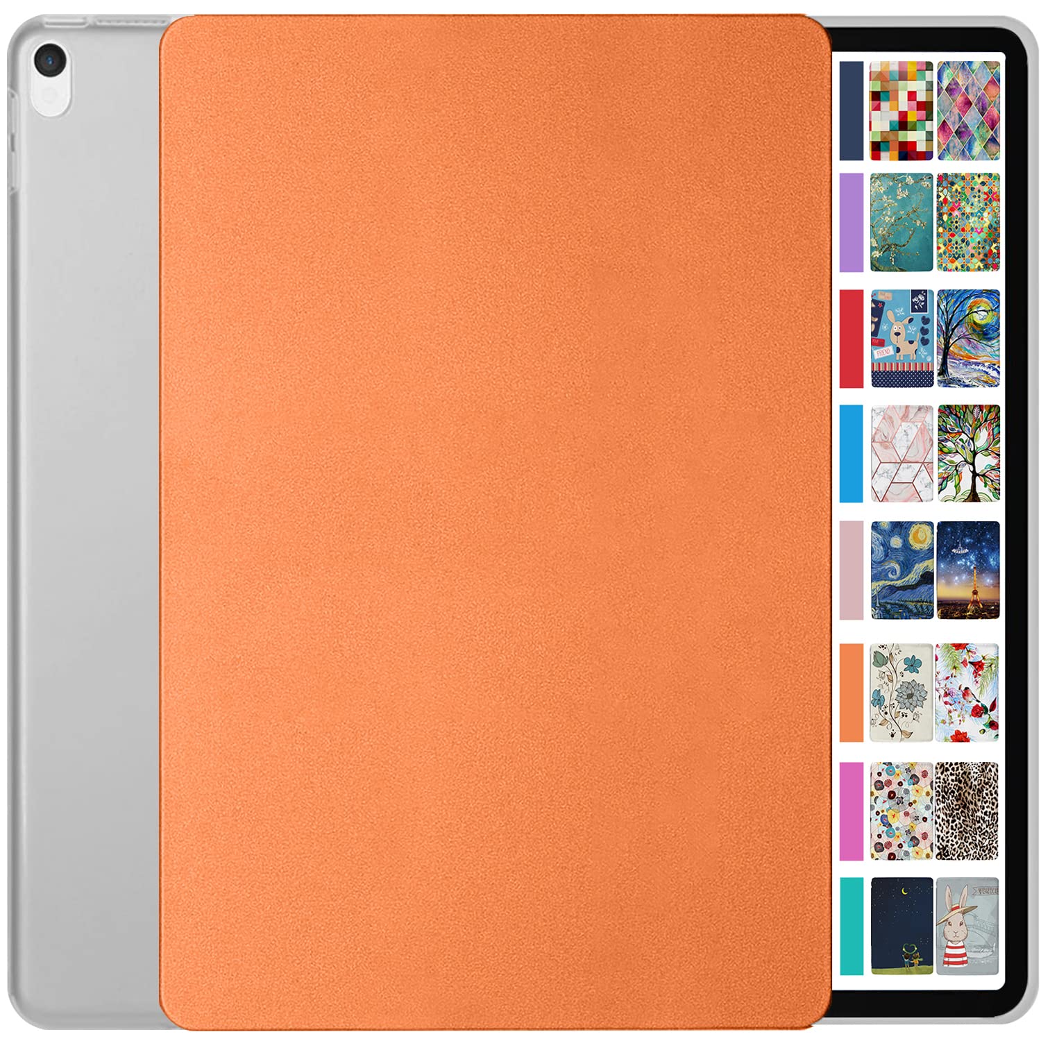 DuraSafe Cases for iPad Air 3rd Gen 10.5 Inch 2017/2019 [ PRO 10.5 Air 3 ] A1701 A1709 A1852 A2152 A2123 A2153 A2154 Slim Hard Shell Protective Stand Cover - Orange