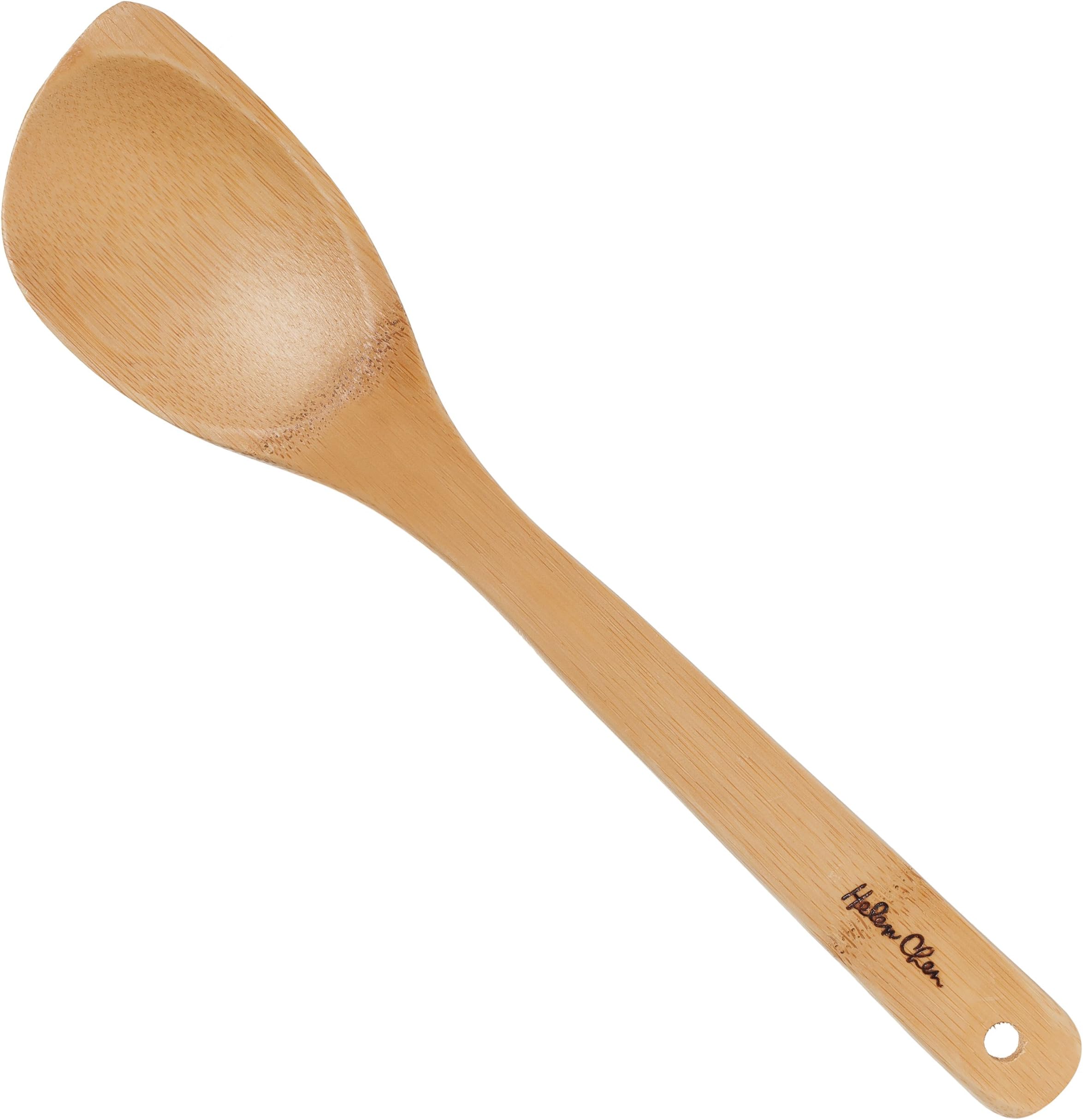 Helen's Asian Kitchen 97054 Kitchen Corner Spoon Cooking Utensil, Natural Bamboo