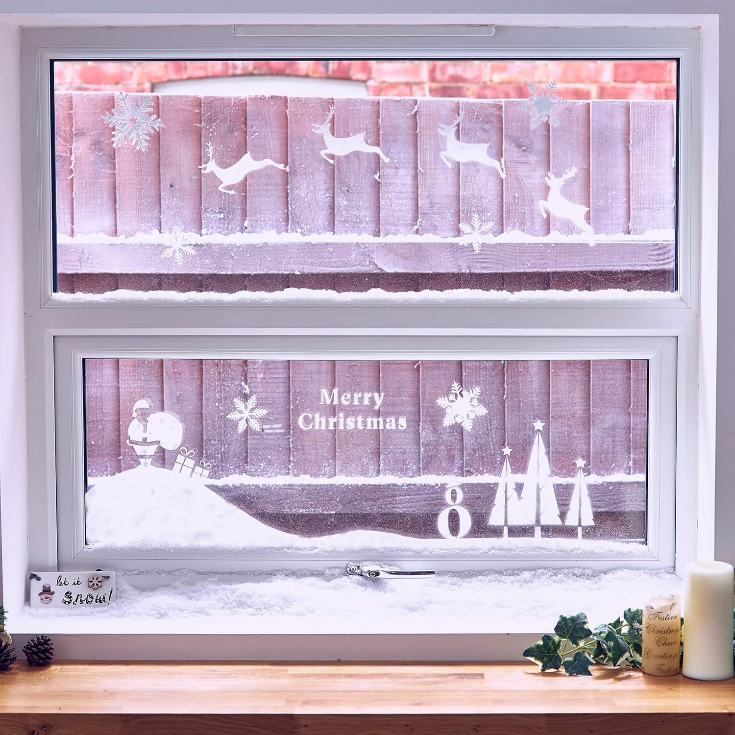 Christmas Window Stencil Decoration Kit create a unique window