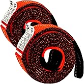 ORANGEE® 2 Pack Lifting Strap 2IN x 10FT Heavy Duty Poly Web Sling / 5,000LB Vertical 4,000LB Choker 10,000LB Basket/Rigging Moving Towing Hoisting Gear Made to WSTDA-WS-1 Neon Orange