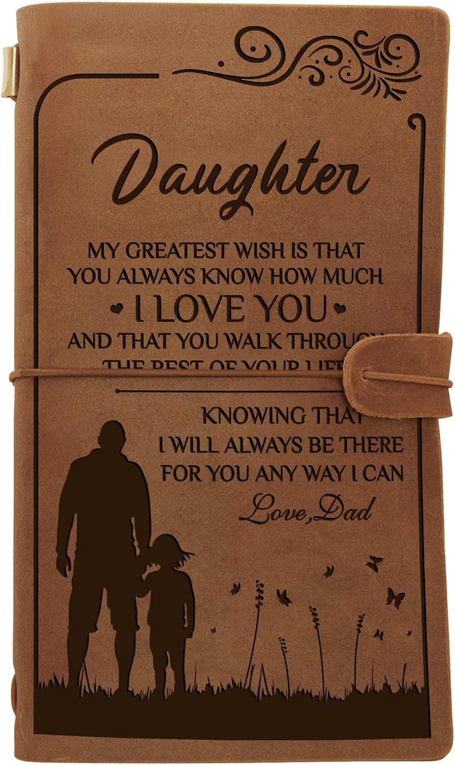 leather journal for daughter from dad