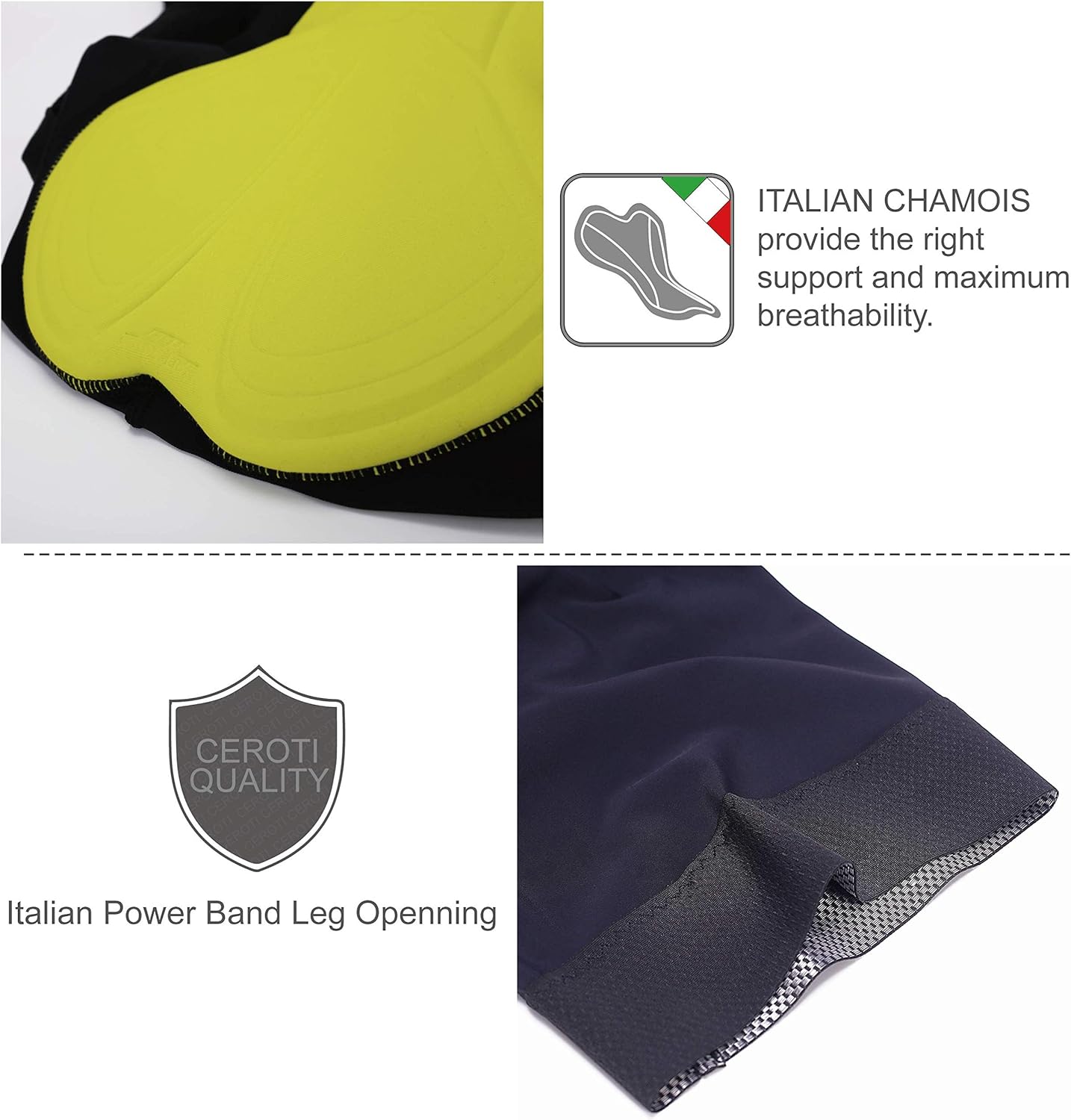 CEROTIPOLAR Men LongInseam Cycling Bibs Padded,Bike Bibs Shorts UPF50+,Team Custom Available.: Clothing