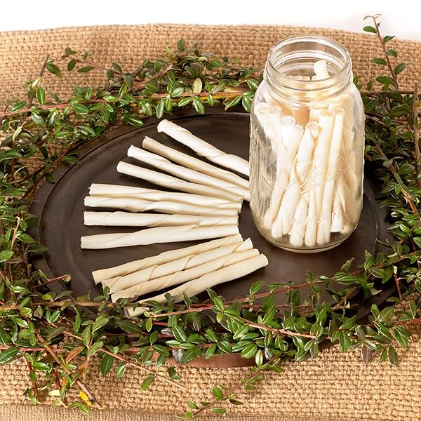 PET FACTORY AMERICAN BEEFHIDE 5″ TWIST STICKS DOG CHEW TREATS – NATURAL FLAVOR, 1 LB