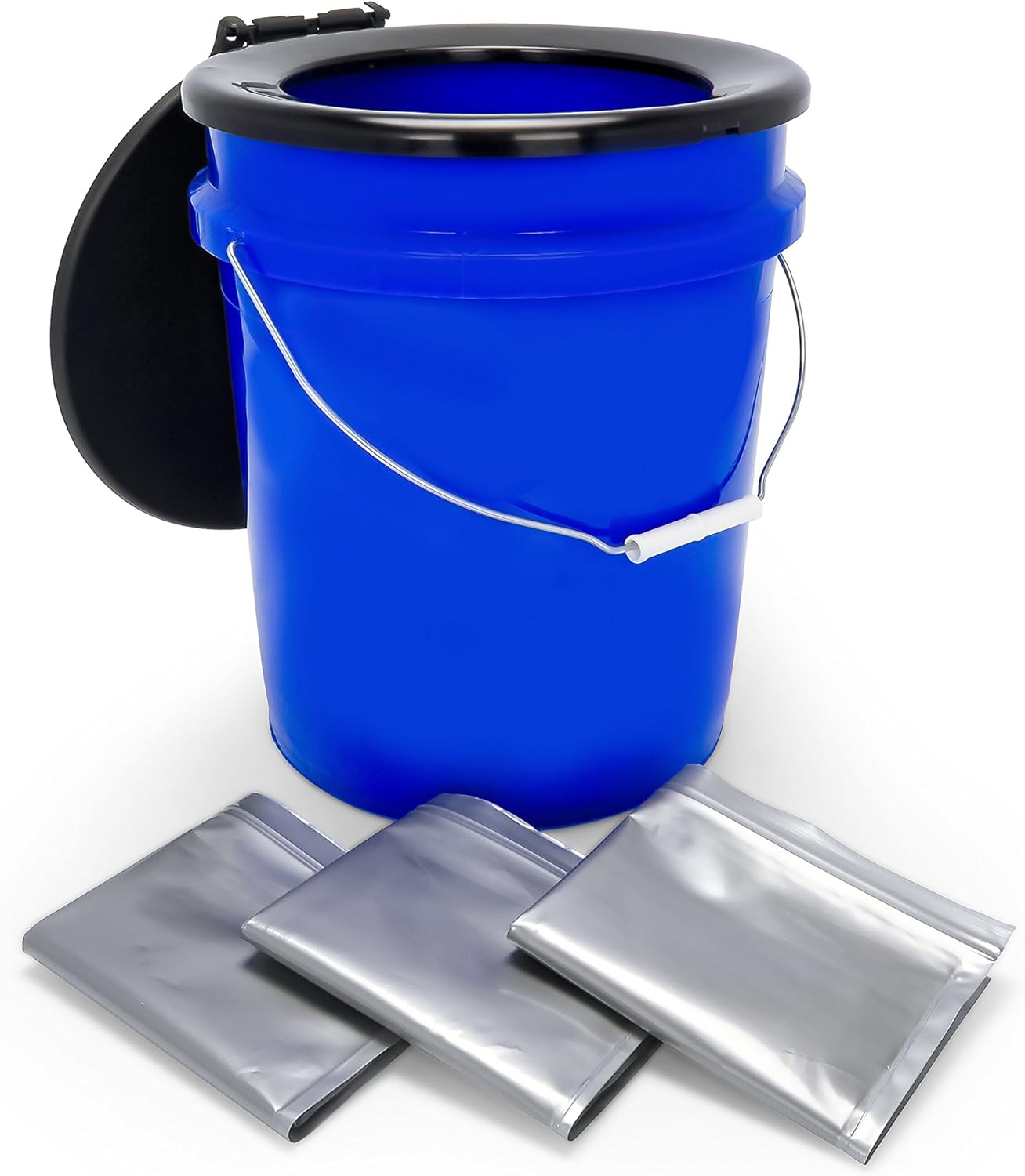 camping toilet bucket with lid