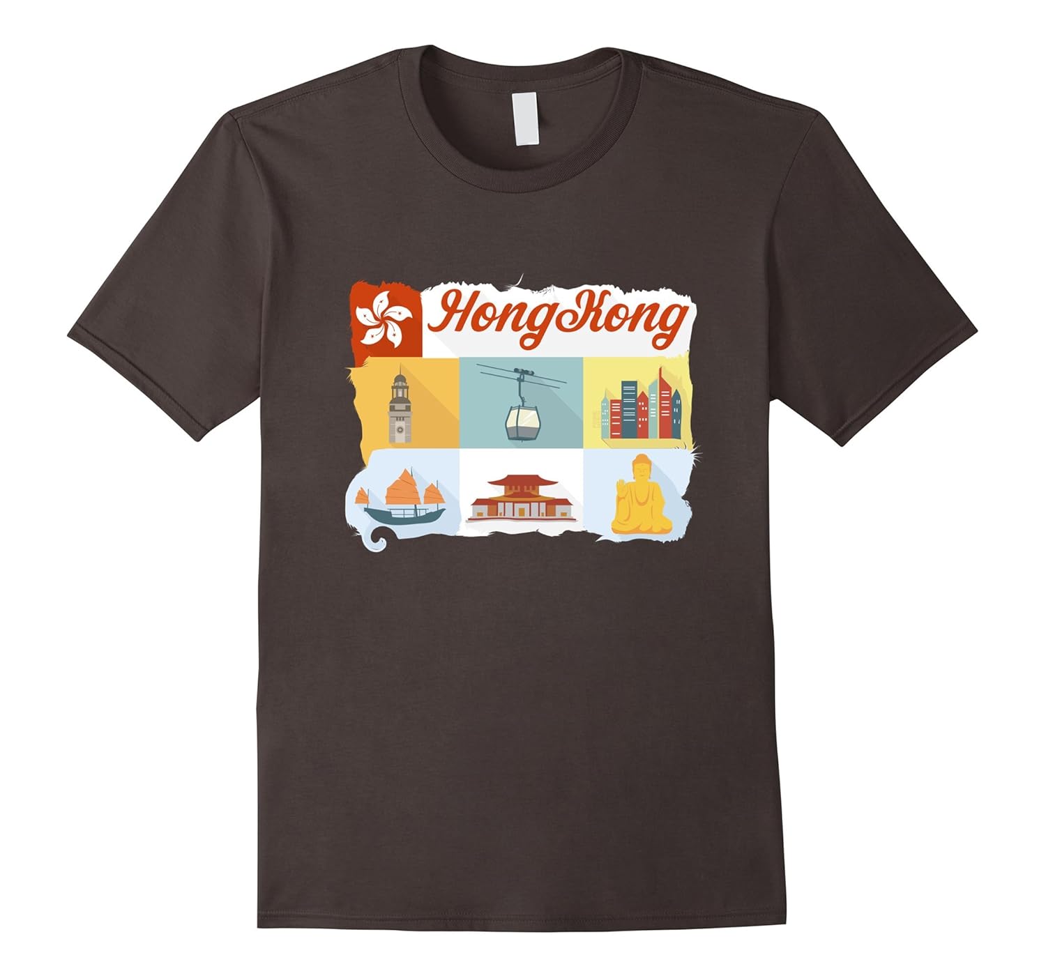 Hong Kong TShirt Journeys Travel Shirt Hong Kong VisitArt Artvinatee