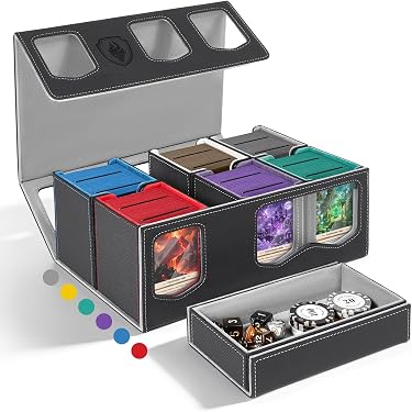 mtg plastic card storage Amazon.com: Blulu 36 Pcs Clear Plastic Deck Boxe, Trading Card Storage Cases with Secure Snap, Lock Organizer for Sports Cards, Mtg, Portable Organizer for Collectors : Toys & Games