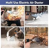 WHATOOK Electric Air Duster 150000RPM 3-Speed Mini PC Cleaner Battery USB view 7