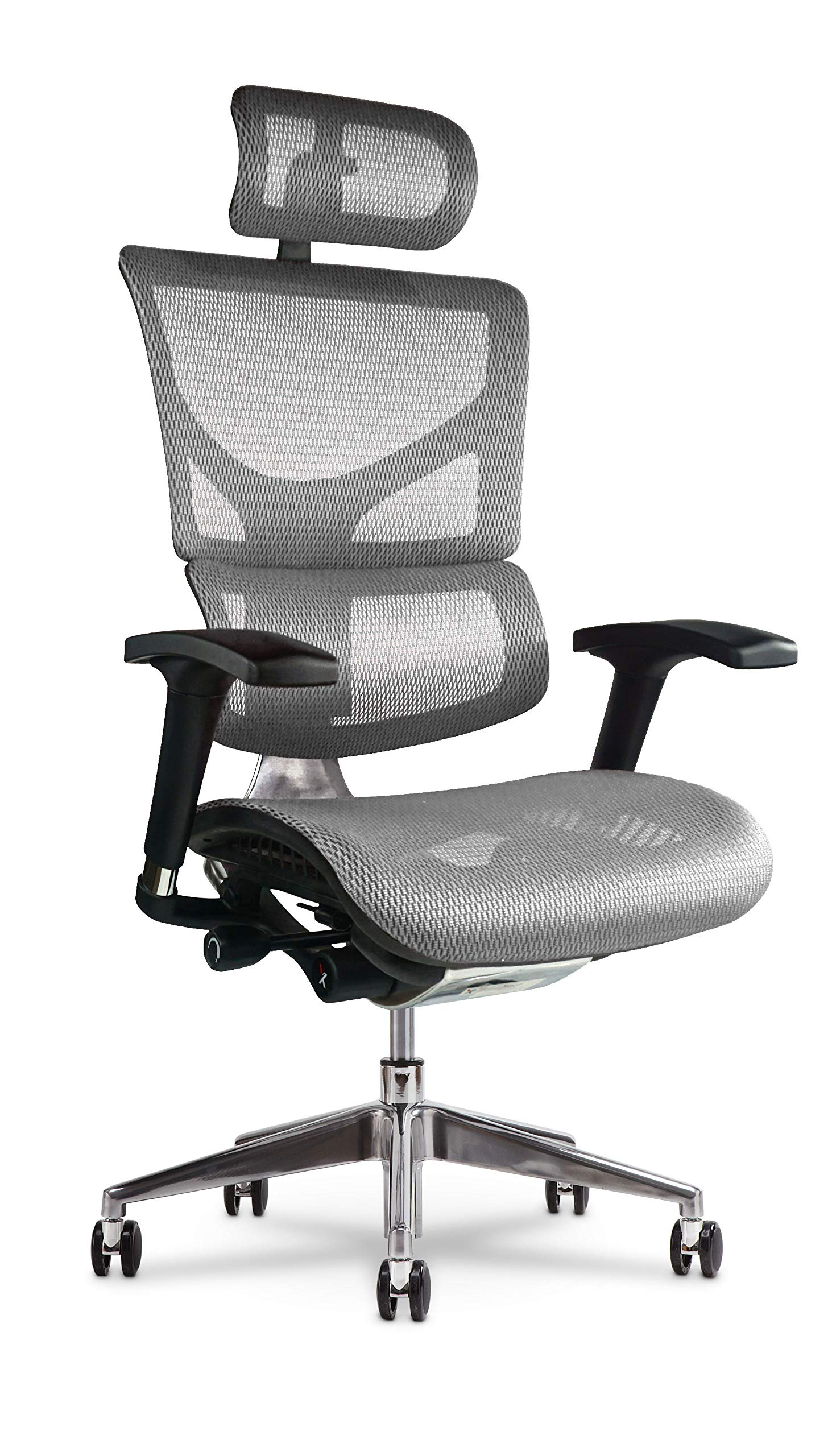 X Chair X2 Executive Task Chair, White K-Sport Mesh with Headrest