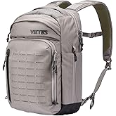 VIKTOS Perimeter 25 Liter Durable Tactical Waterproof Aluminum Reinforcement Sheet Outdoor EDC Backpack with 15" Laptop Compartment, Greyman