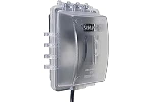 Sealproof 1-Gang Weatherproof in Use Outlet Cover | Horizontal/Vertical Outdoor Plug and Receptacle Protector, Lockable Bubble Cover, UL Extra Duty Compliant, 18 Configurations