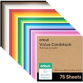 Cricut® Value Cardstock, Rainbow Sampler - 12 in x 12 in (75 Sheets)