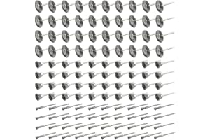 AOKLIT 120 Pcs Wire Brushes Set, Steel Wire Wheels Pen Brushes Set Kit,for Accessories for Rotary Tool