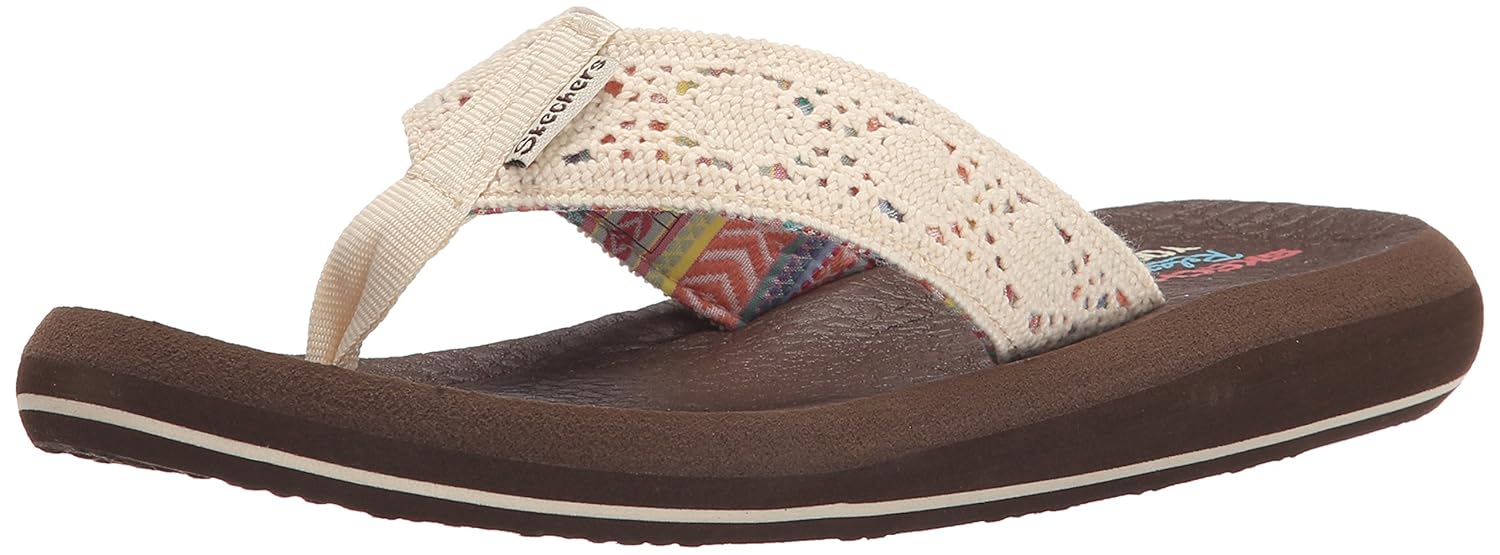 skechers women's cali asana flip flop sheos