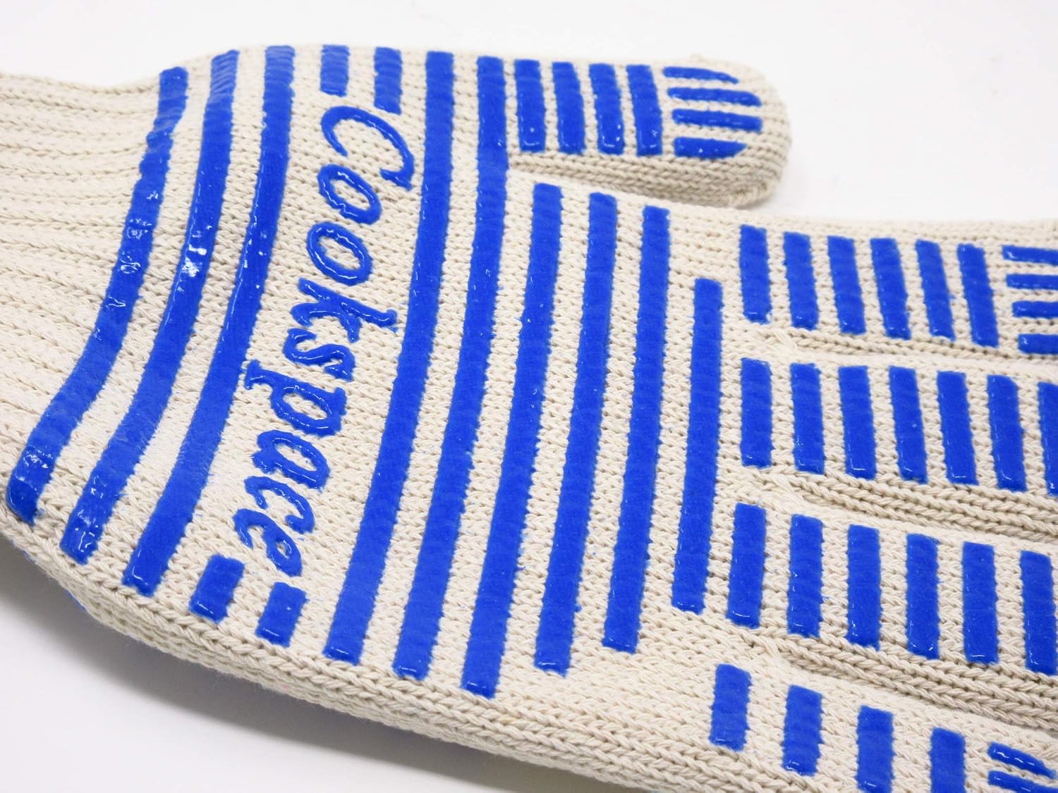 CookSpace (TM) 1 Pair Large Long Wrist Non-slip Silicone Grip Heat Fire Flame Proof Protective Oven Gloves - Image 5