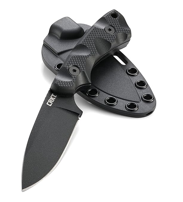 CRKT SIWI Fixed Blade Knife Compact and Lightweight Black Tactical