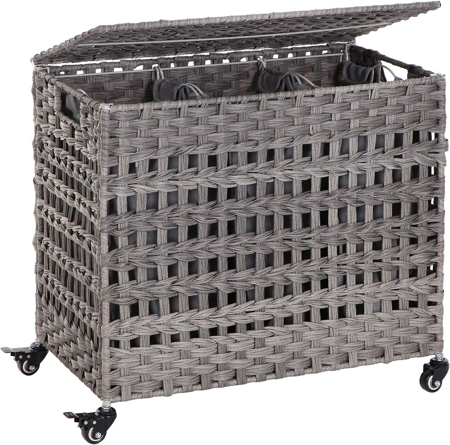 grau LCB83GW Schlafzimmer herausnehmbare Taschen mit 3 Fächern